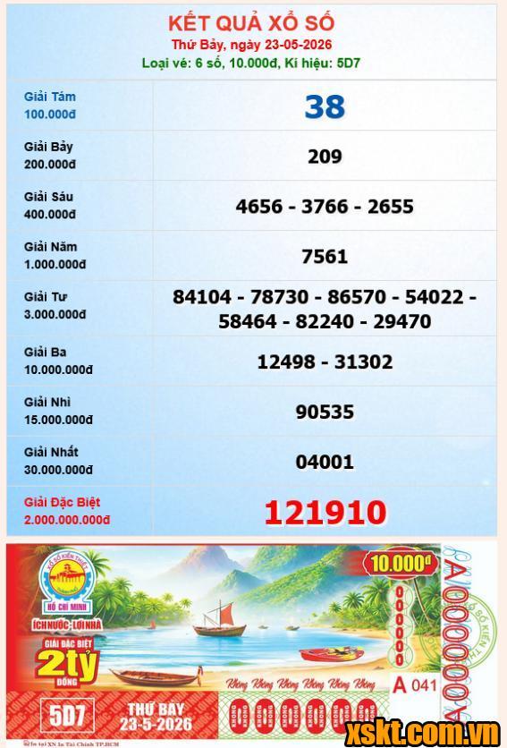 XSHCM ngày 23/5/2026