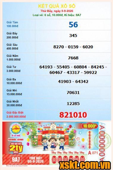 XSHCM ngày 5/9/2026