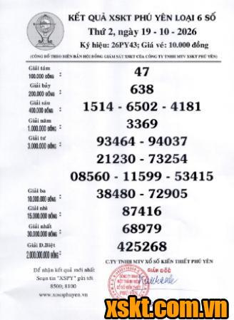 XSPY ngày 19/10/2026