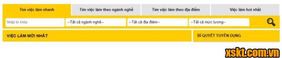 Công cụ tìm kiếm nâng cao của Vieclam.tv
